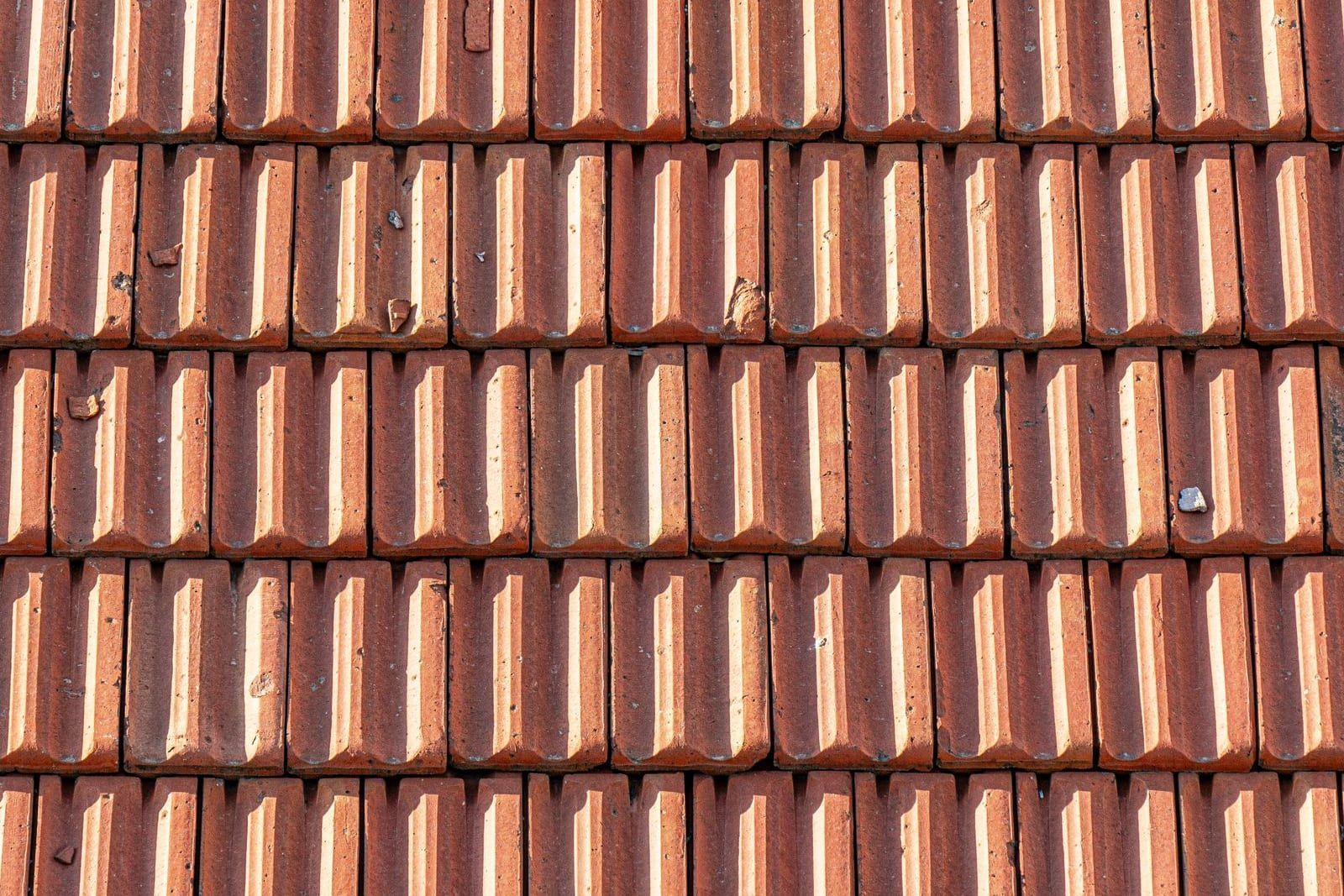 Yakın çekim terracotta kiremit
